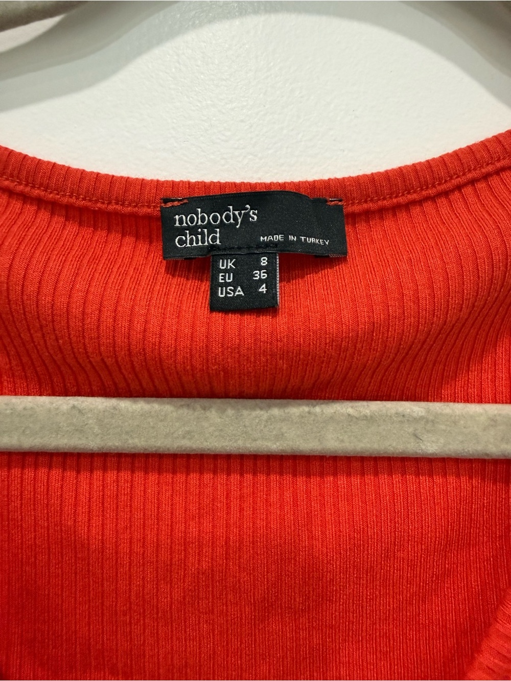 Nobody’s Child Blood Orange Ruched Tank Top - Picture 3 of 3